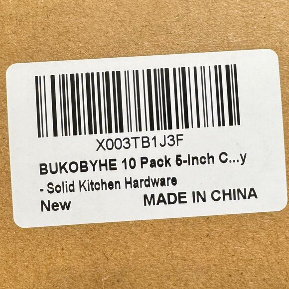 Bukobyhe Brushed Brass 5" Drawer Pulls - 10 Pack - Picture 5 of 5